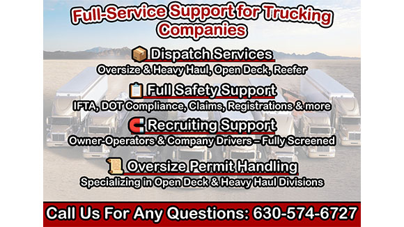 FULL-SERVICE SUPPORT FOR TRUCKING COMPANIES