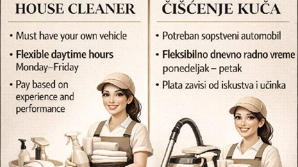 POSAO – CISCENJE KUCA